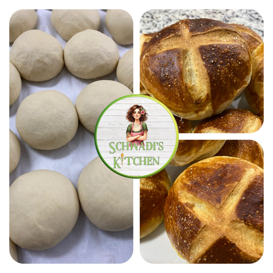 German Pretzel Buns 6 pieces